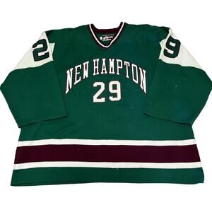 Vintage GAME USED New Hampton Huskies Hockey Jersey #23 O’BRIEN Ripon 1980’s XL